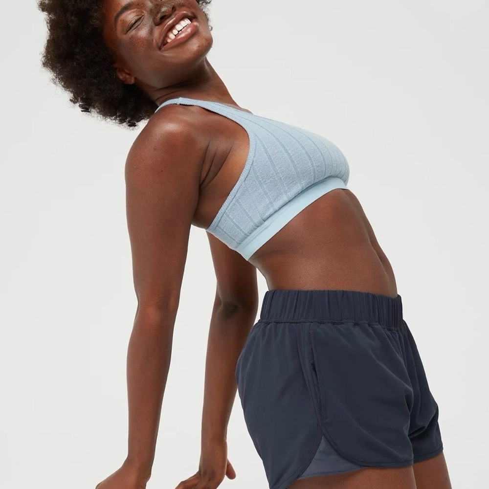 Aerie Real Period Running Short in Steel Blue